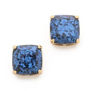 Kate Spade Earrings - Blue Glitter Studs